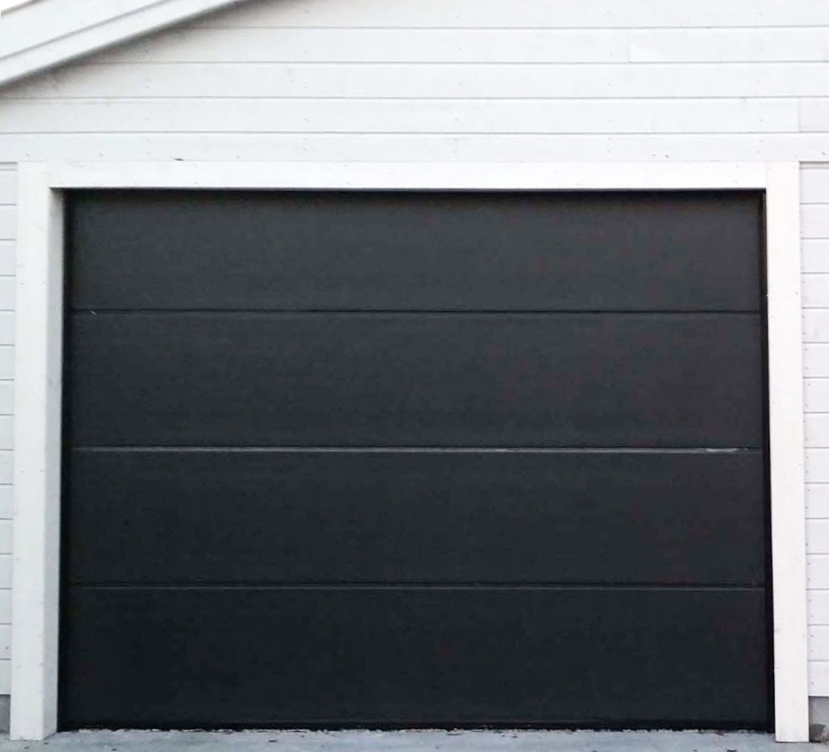 Europeu 18x7 pés material de aço madeira olhando portas de garagem deslizantes horizontais