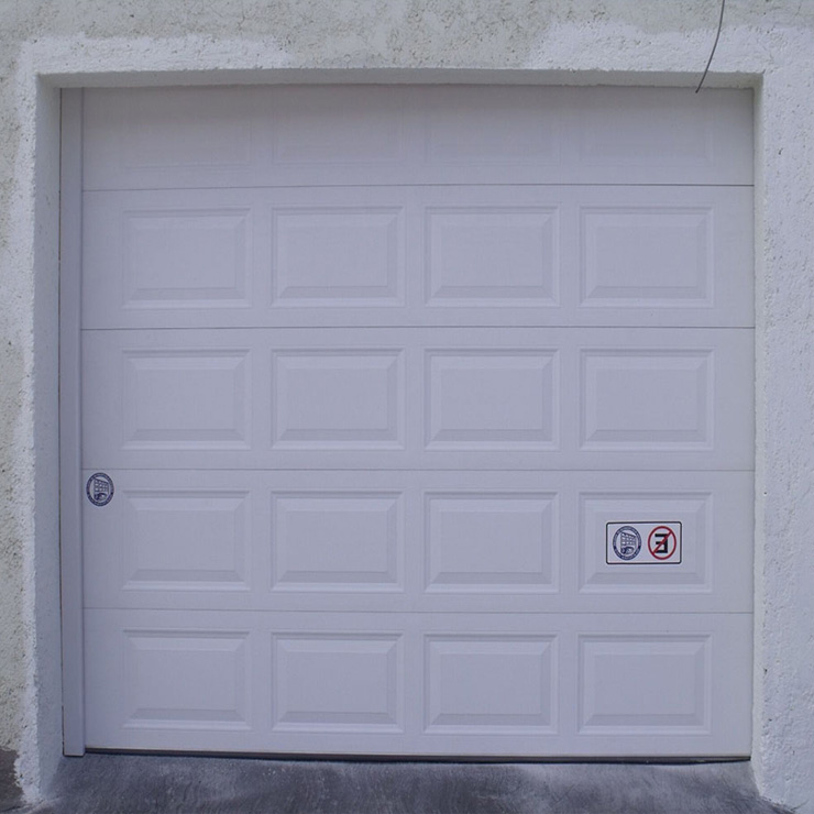 Porta de garagem residencial de estilo quadrado de pressão